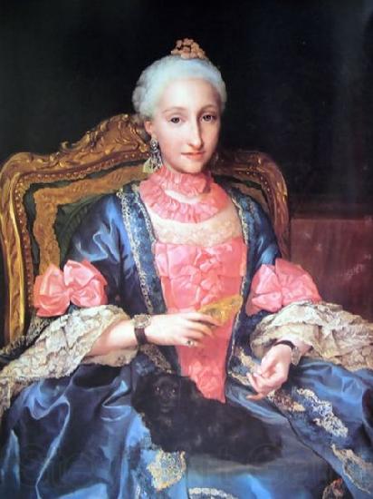 Anton Raphael Mengs Portrait of Infanta Maria Josefa Germany oil painting art